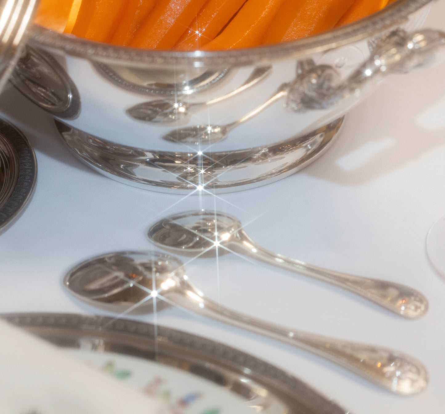MALMAISON Silver-Plated Dessert Spoon
