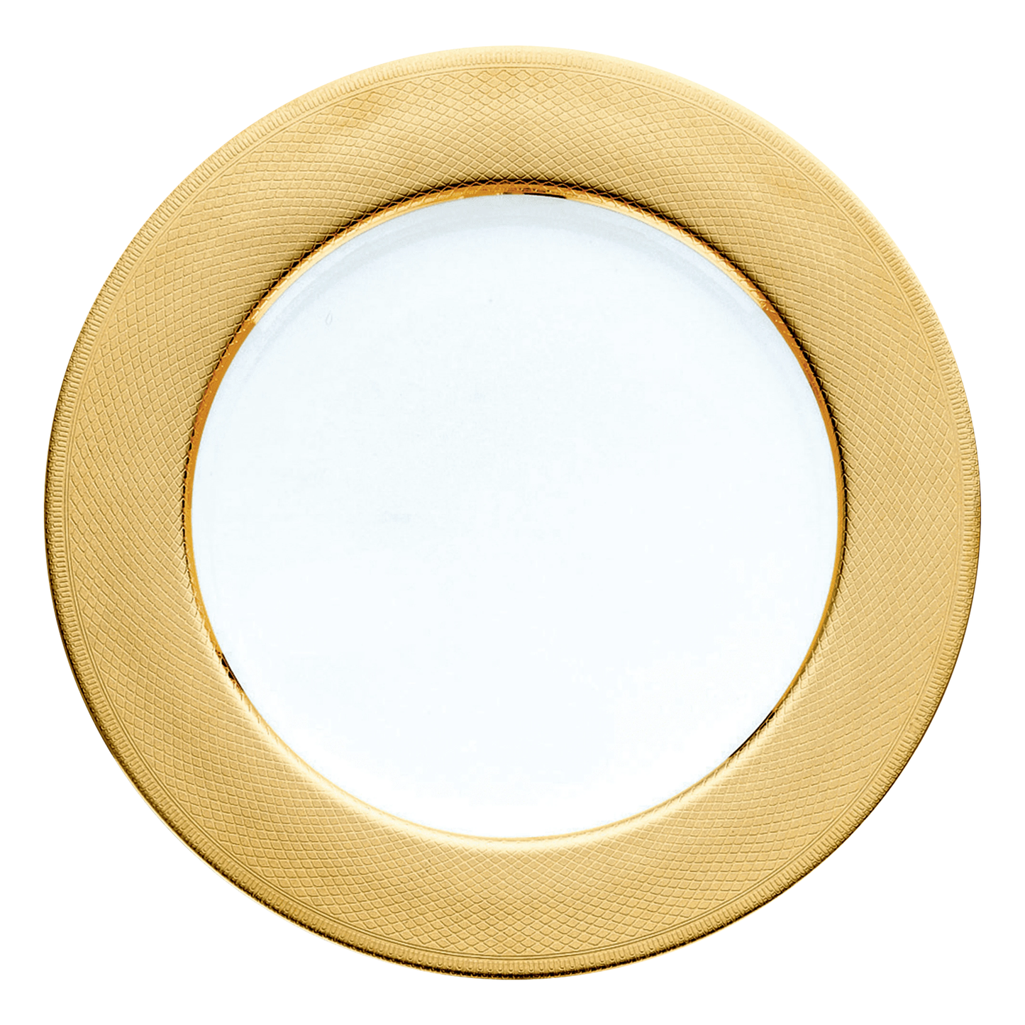 GUILLOCHÉ Gilded Porcelain Charger
