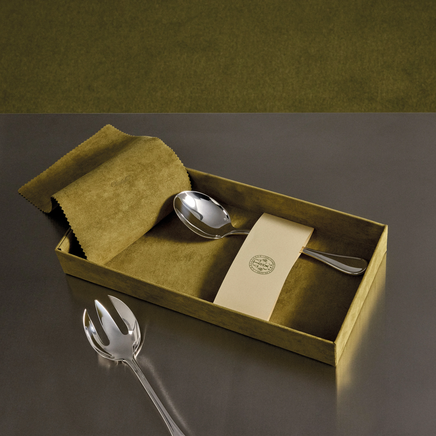 ALBI Set of 2 Silver-Plated Salad Serving Pieces