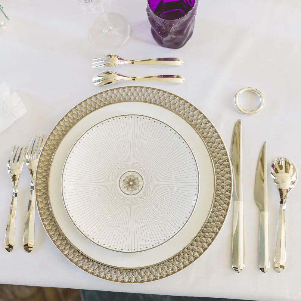 MALMAISON IMPÉRIALE Porcelain Dessert/Luncheon/Salad plate Platinum Finish