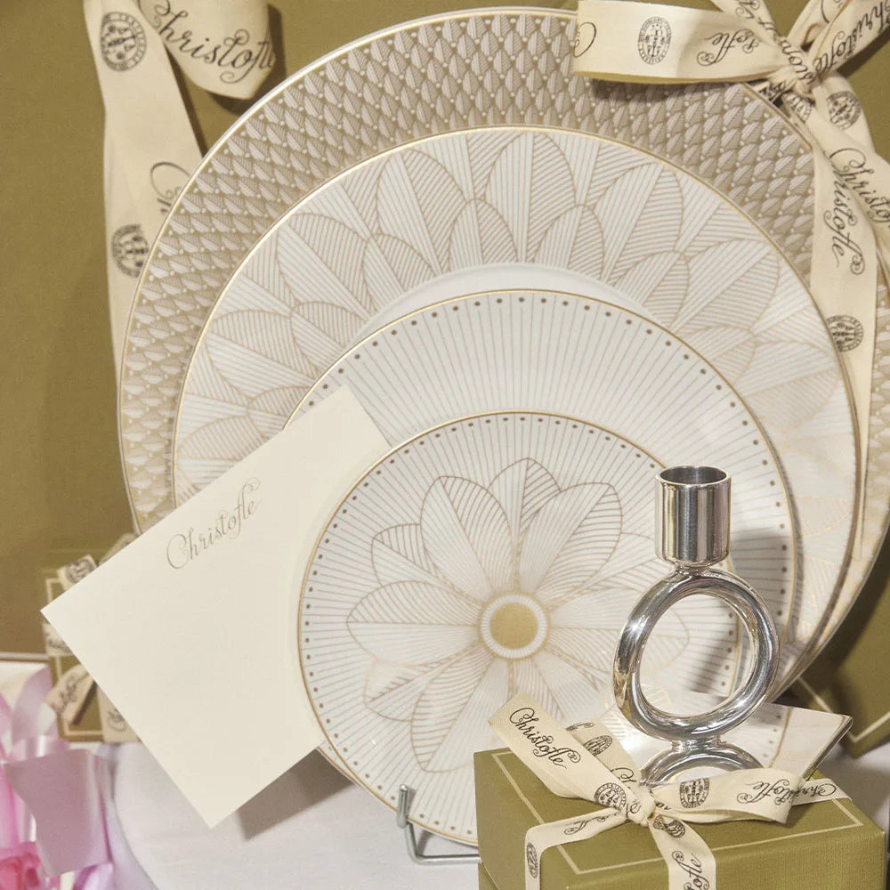 MALMAISON IMPÉRIALE Porcelain Underplate Platinum Finish