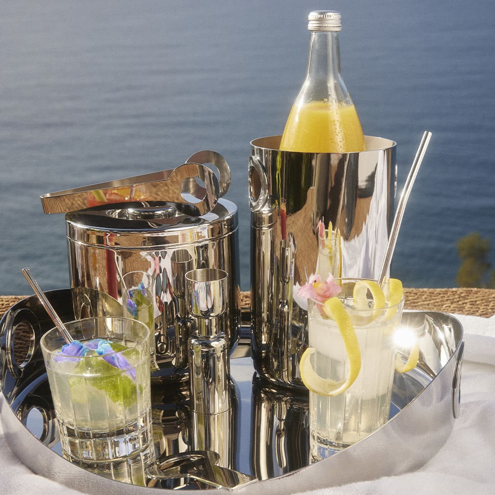 OH DE Christofle Stainless Steel Wine Bucket