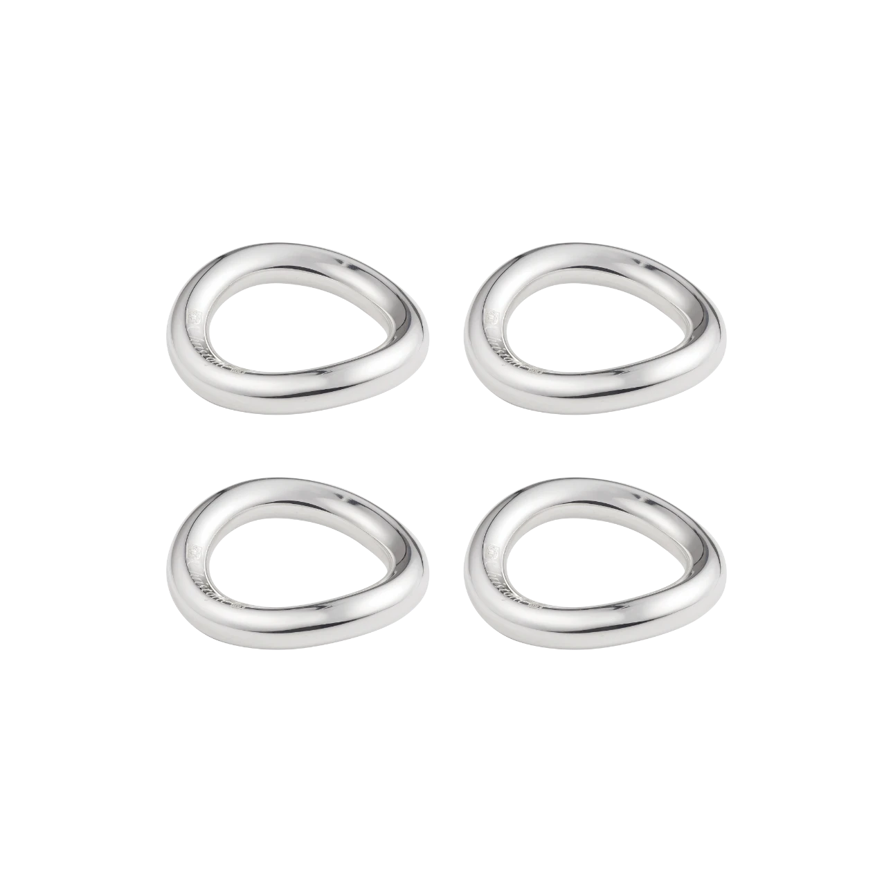 VERTIGO Set of 4 Silver-Plated Rests