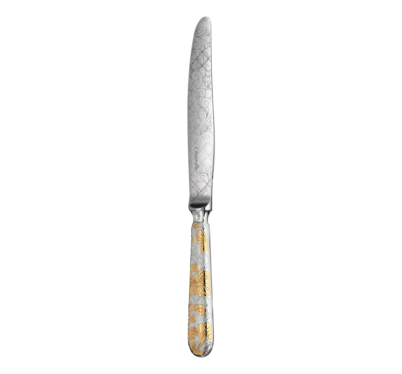 JARDIN D'EDEN Partially Gilded Silver-Plated Dinner Knife