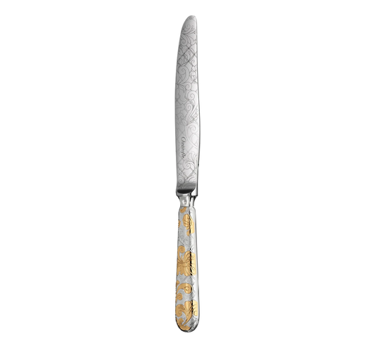 JARDIN D'EDEN Partially Gilded Silver-Plated Dinner Knife Bakhache Lifestyle Australia