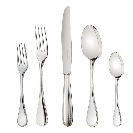 STEEL PERLES 36-Piece Stainless Steel Flatware Set with Free Storage Box Bakhache Lifestyle Australia