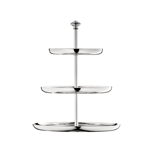 ALBI 3-Tier Silver-Plated Dessert Stand Bakhache Lifestyle Australia