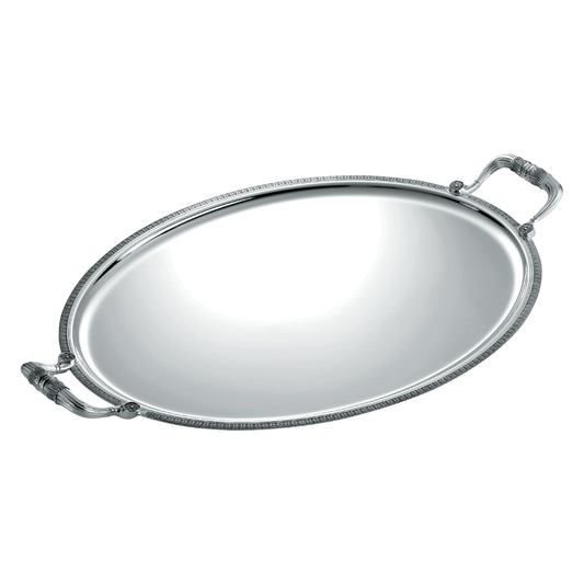 MALMAISON Silver Plated Oval Tray with Handles Bakhache Lifestyle Australia