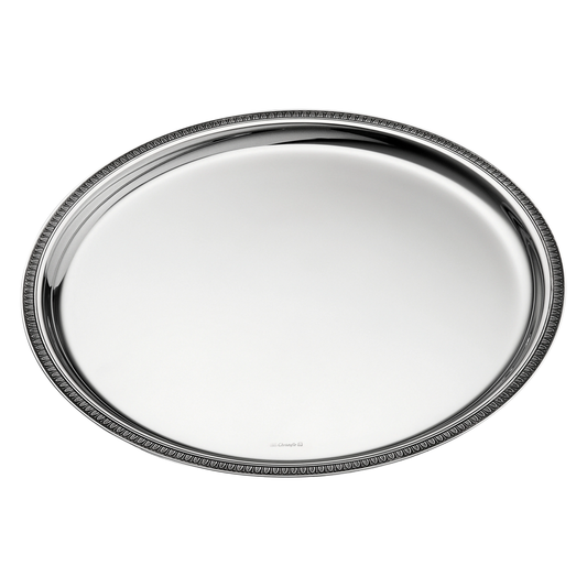 MALMAISON Silver-Plated Small Round Tray - 30 cm Bakhache Lifestyle Australia