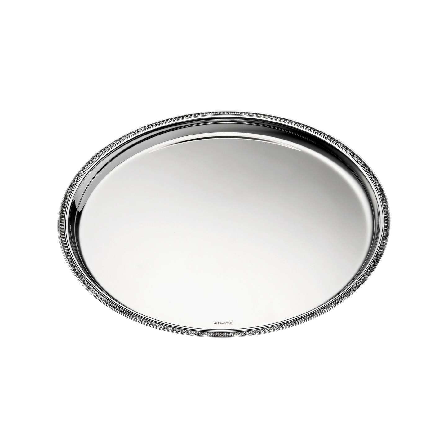 MALMAISON Large Silver Plated Circle Tray 39 cm
