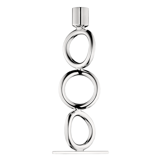 VERTIGO Silver-Plated Triple-Ring Candlestick Bakhache Lifestyle Australia