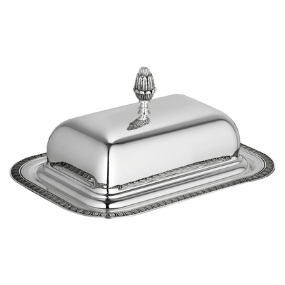 MALMAISON Silver-Plated Lidded Butter Dish