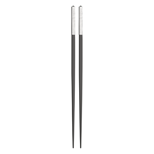 JARDIN D'EDEN  Silver-Plated Black Japanese Chopsticks with Case Bakhache Lifestyle Australia