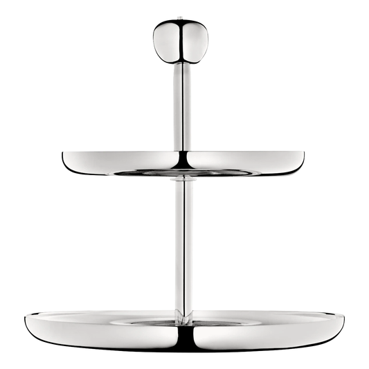 JARDIN D'EDEN 2-Tier Silver-Plated Dessert Stand Bakhache Lifestyle Australia