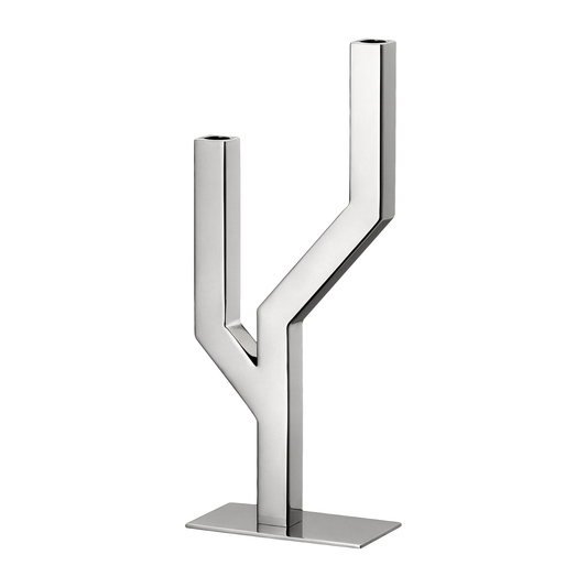 ARBORESCENCE Stainless Steel Candelabra For Two Candles Bakhache Lifestyle Australia