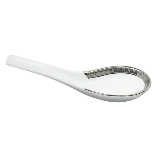 MALMAISON Porcelain Chinese Spoon Platinum finish Bakhache Lifestyle Australia