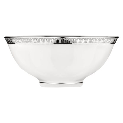 MALMAISON Porcelain Chinese Soup Bowl Platinum finish