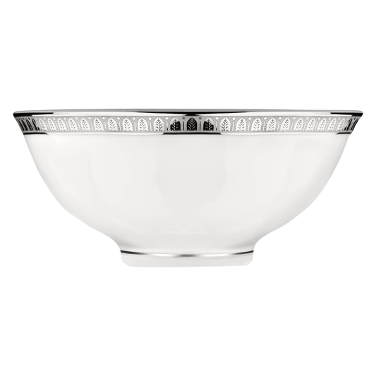 MALMAISON Porcelain Chinese Soup Bowl Platinum finish Bakhache Lifestyle Australia