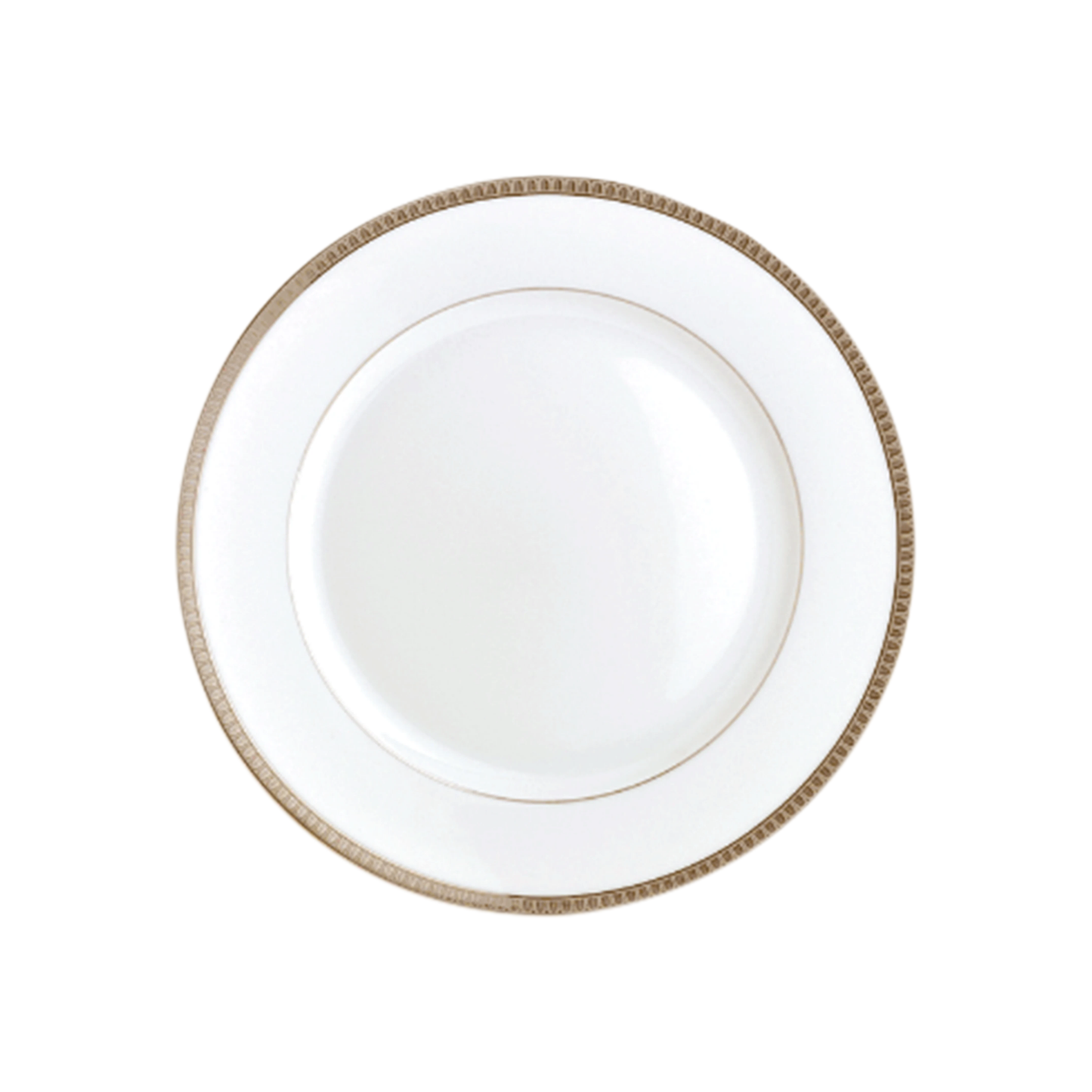 MALMAISON Porcelain Bread Plate Platinum Finish