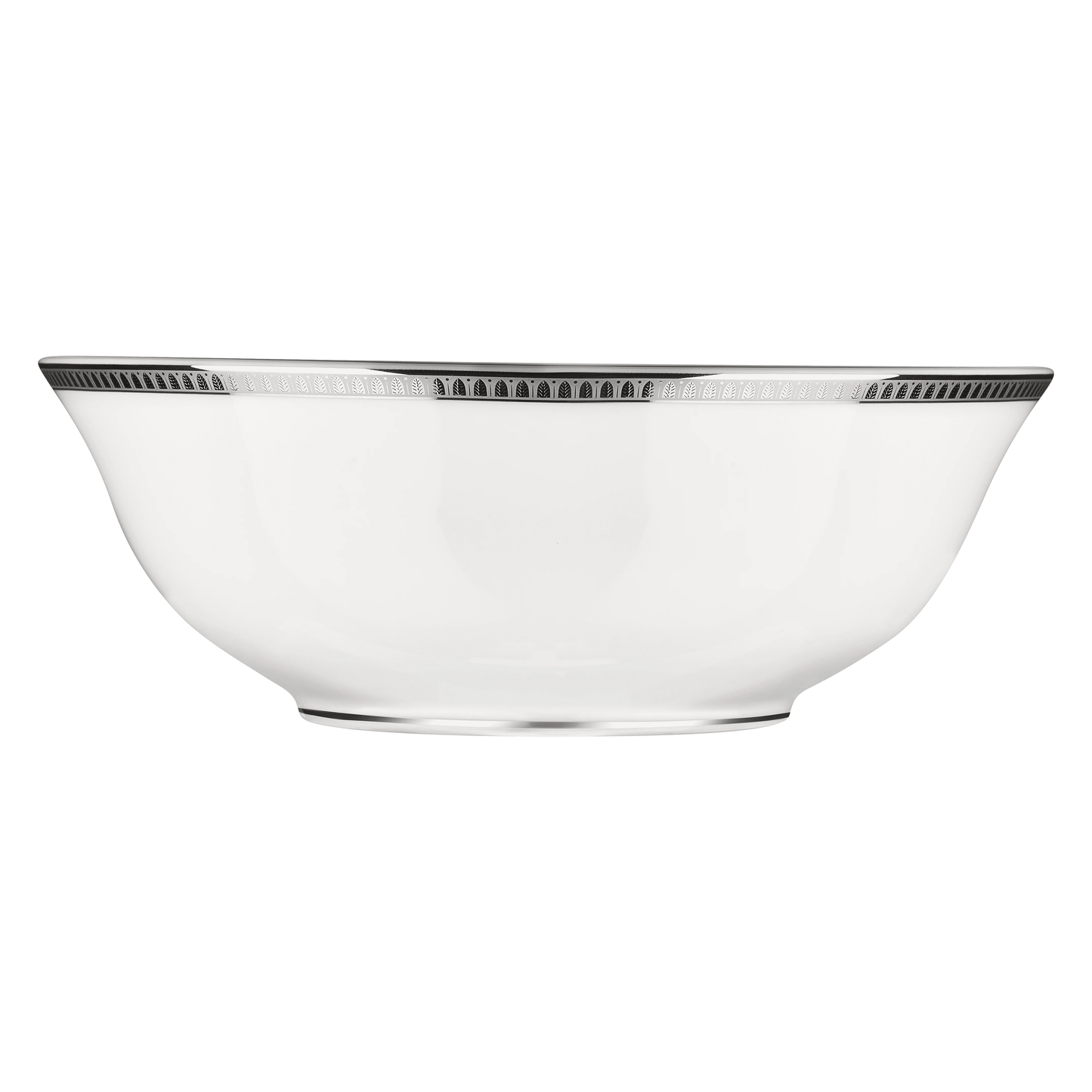 MALMAISON Porcelain Salad Bowl Platinum finish
