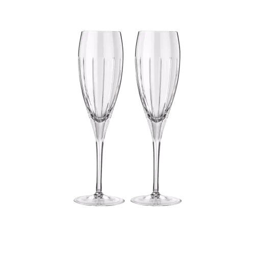 IRIANA Set of 2 crystal champagne flutes Bakhache Lifestyle Australia