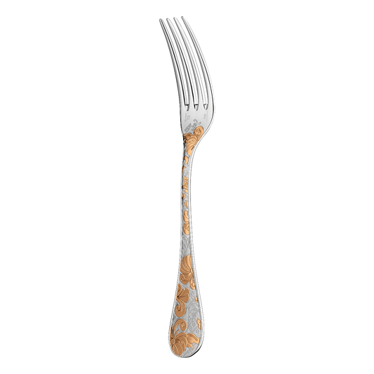 JARDIN D'EDEN Partially Gilded Silver Plated Dinner Fork Bakhache Lifestyle Australia