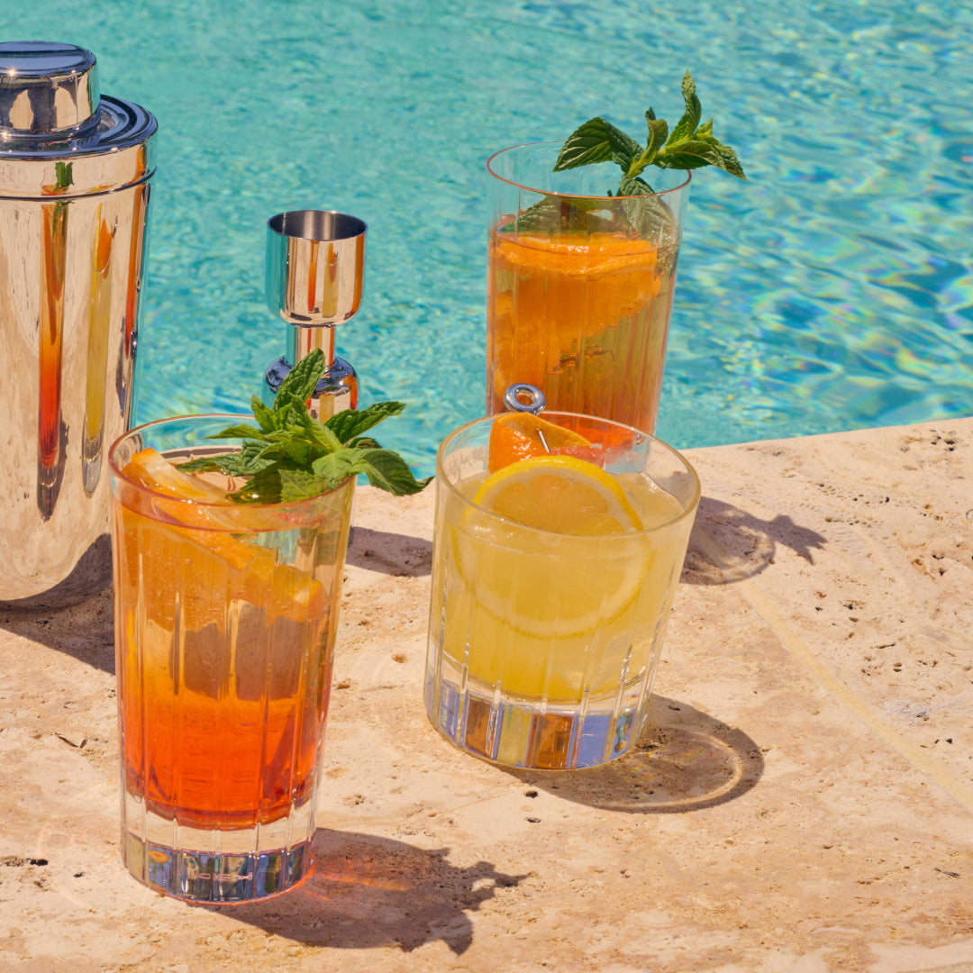 IRIANA Pair of Crystal Highball Glasses