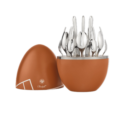 MOOD ROLAND-GARROS 24-Piece Silver-Plated Flatware Set with Chest