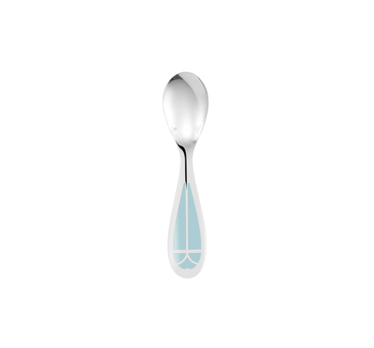 TALISMAN Silver plated Baby Spoon - Ice Blue Bakhache Lifestyle Australia