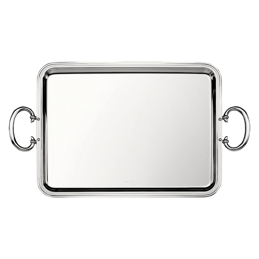 ALBI Silver-Plated Rectangular Tray with Handles - 43 x 31 cm Bakhache Lifestyle Australia