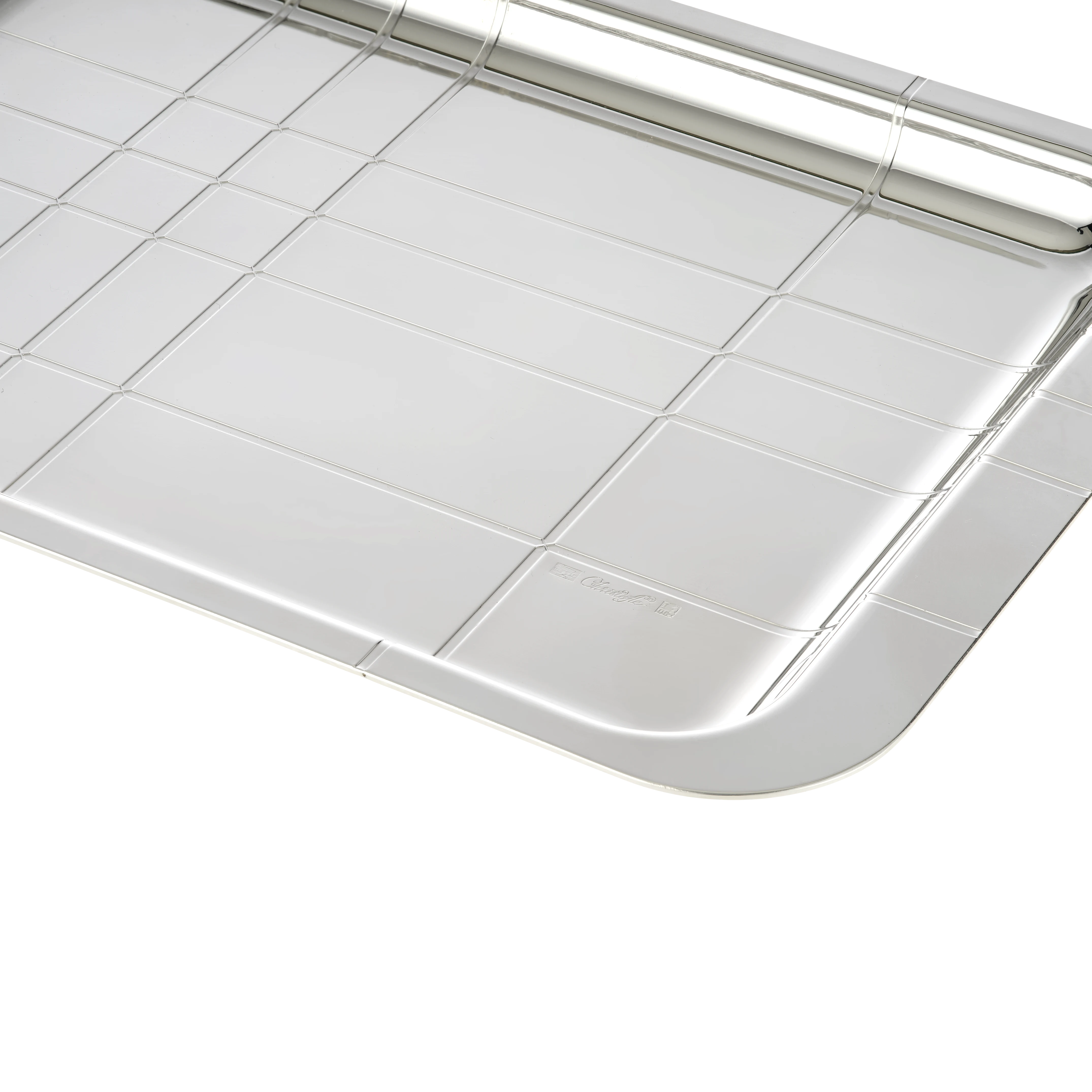 GRAPHIK Silver-Plated Tray - 22 x 16 cm