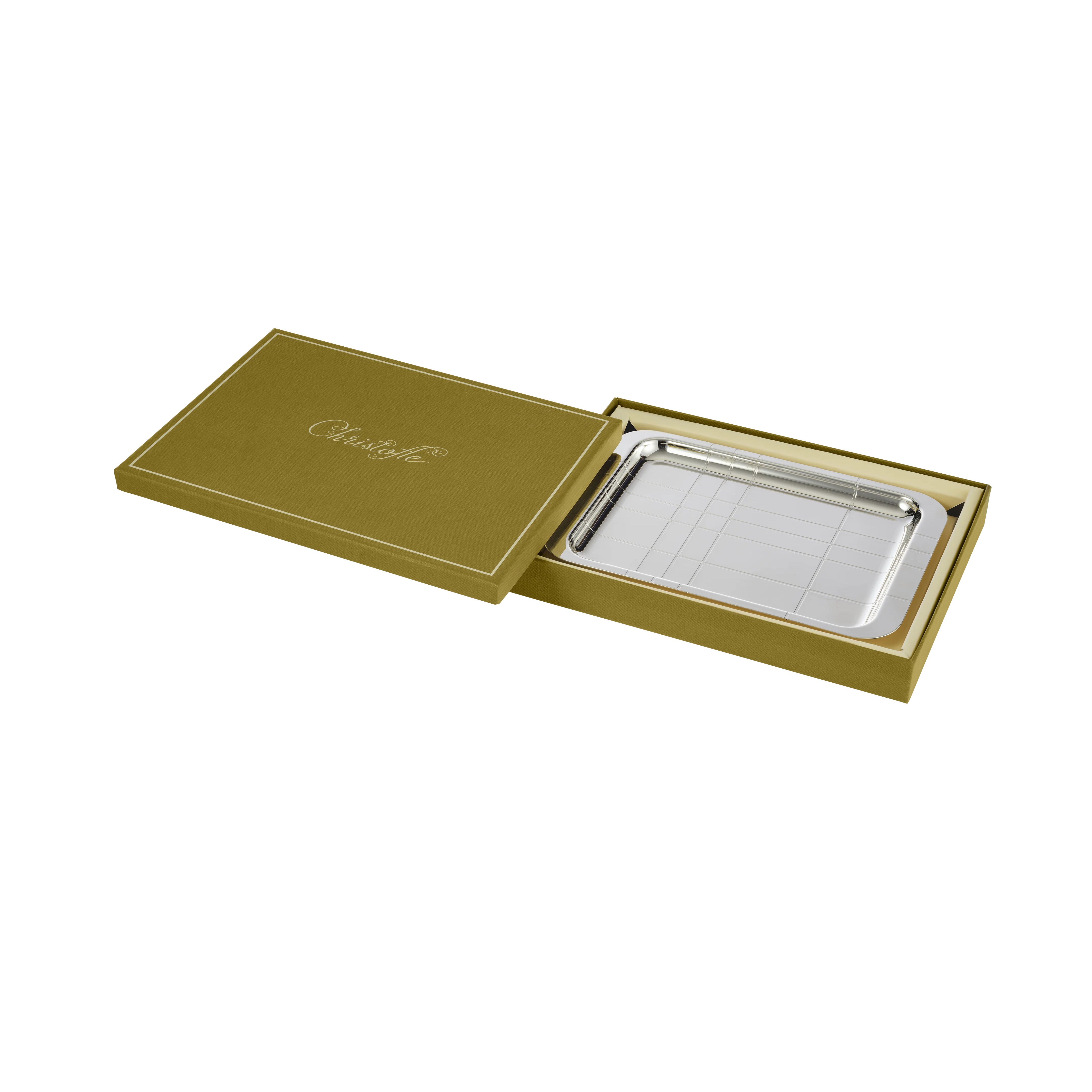 GRAPHIK Silver-Plated Tray - 22 x 16 cm