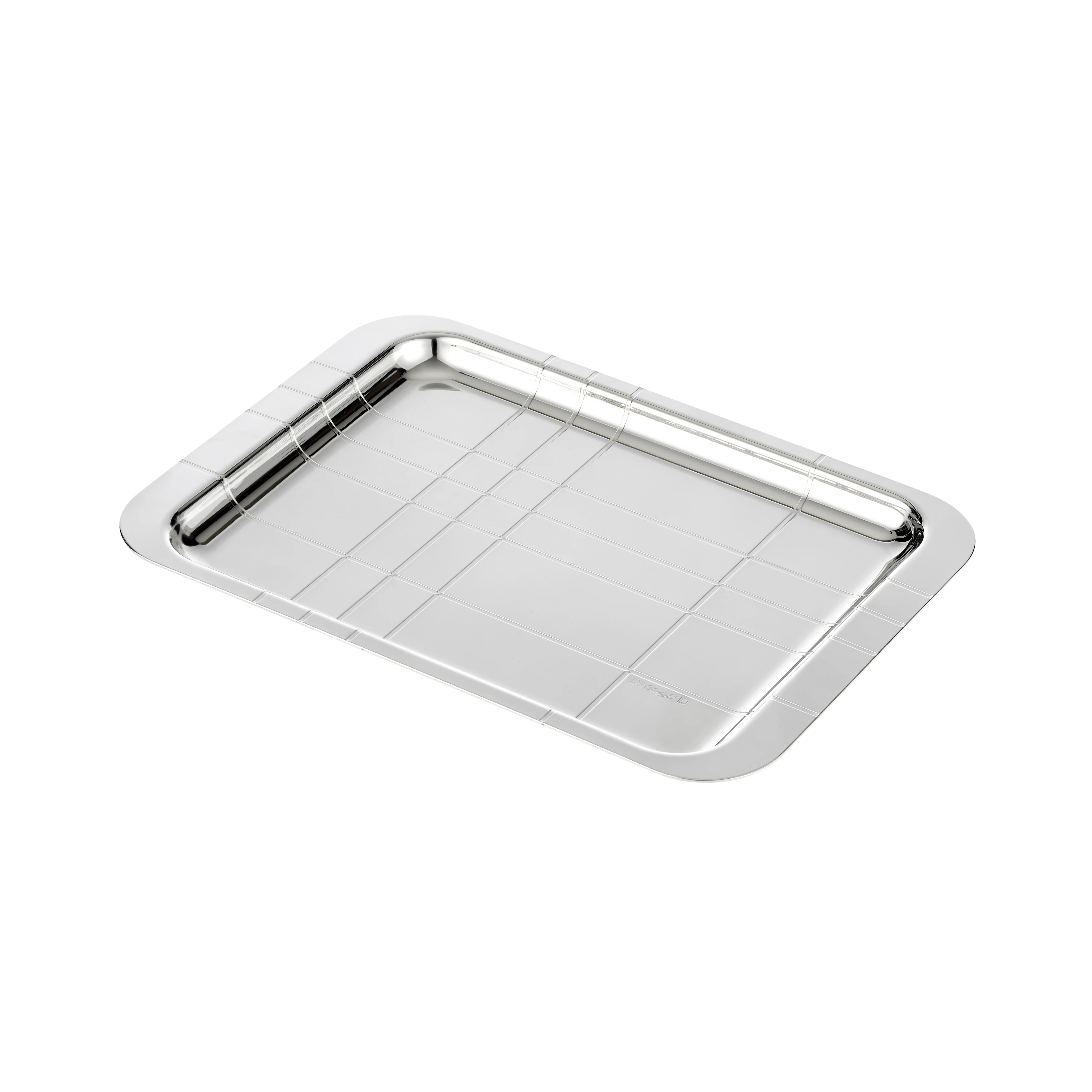 GRAPHIK Silver-Plated Tray - 22 x 16 cm