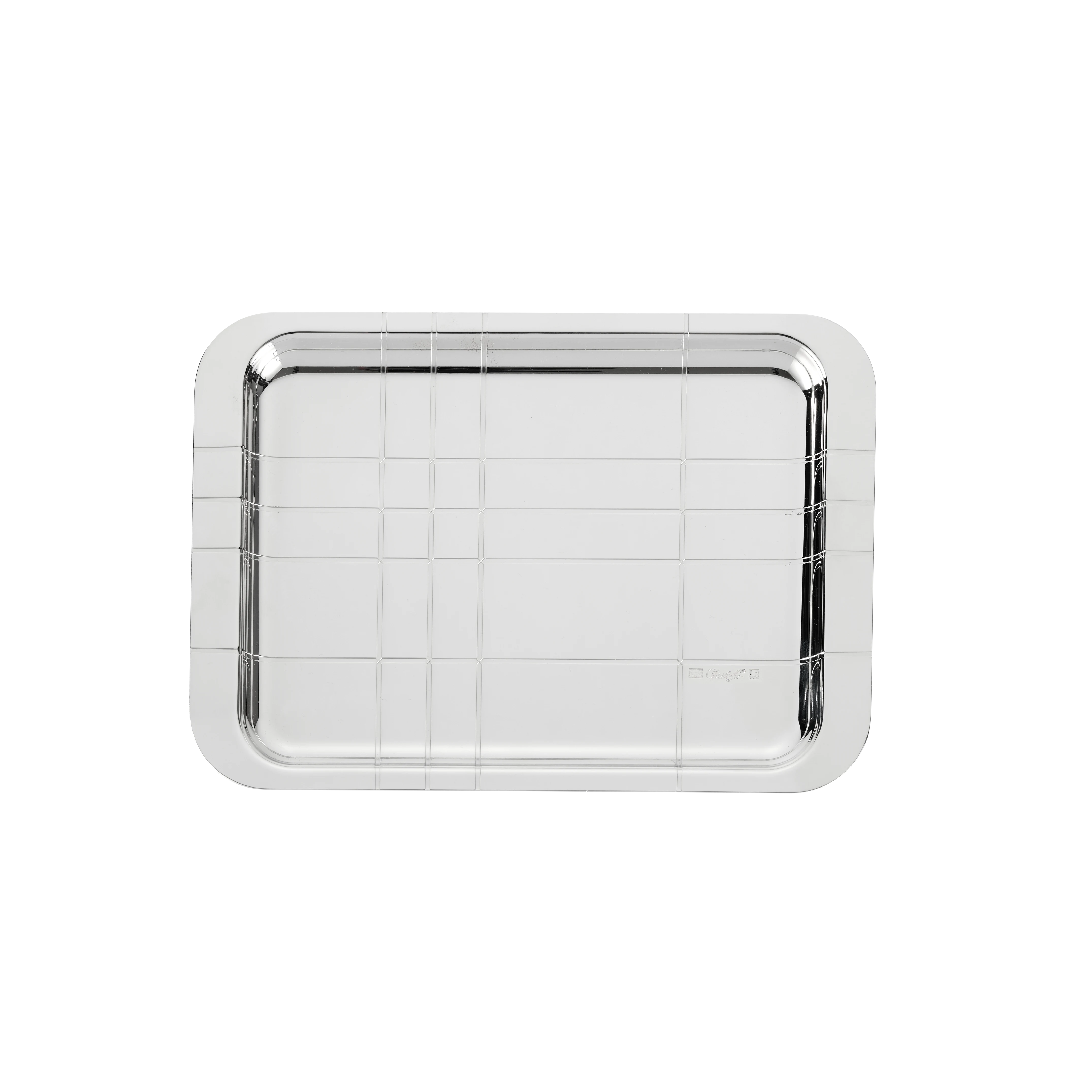 GRAPHIK Silver-Plated Tray - 22 x 16 cm