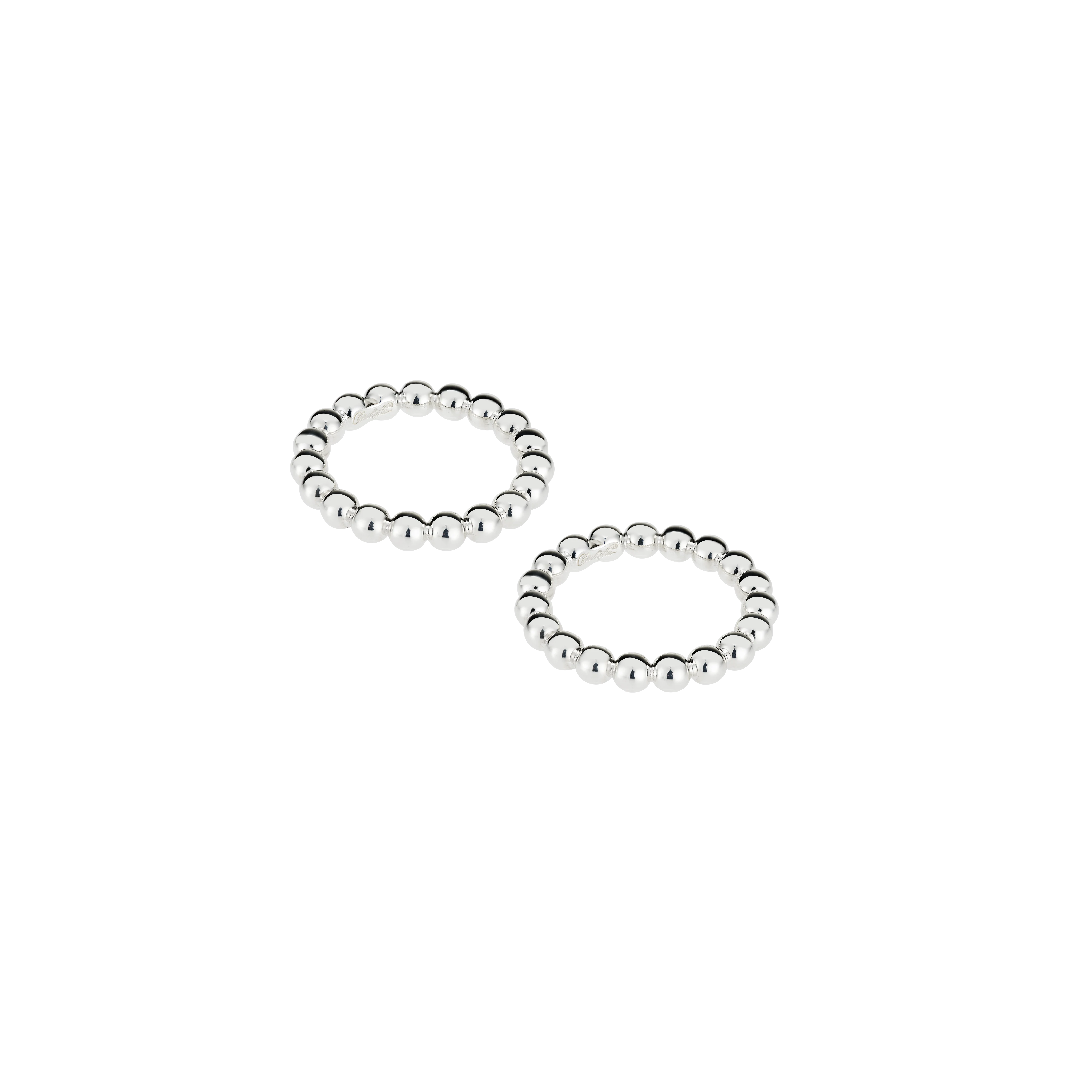 PERLES Silver Plated Napkin Ring, Set of 2