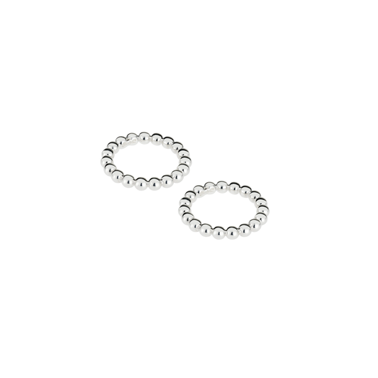 PERLES Silver Plated Napkin Ring, Set of 2 Bakhache Lifestyle Australia
