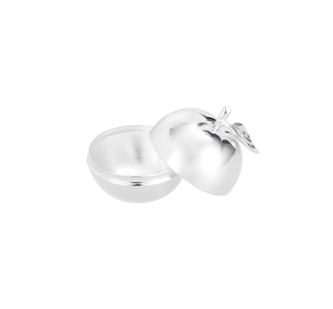 BONBONNIÈRE Silver-plated Apple Trinket Box