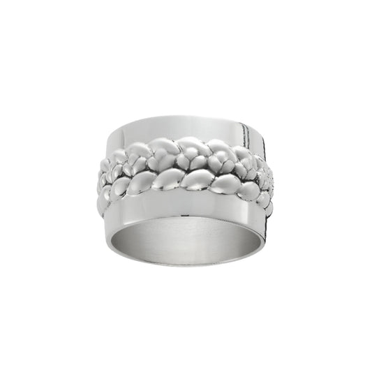 BABYLONE Silver plated Napkin Ring Bakhache Lifestyle Australia