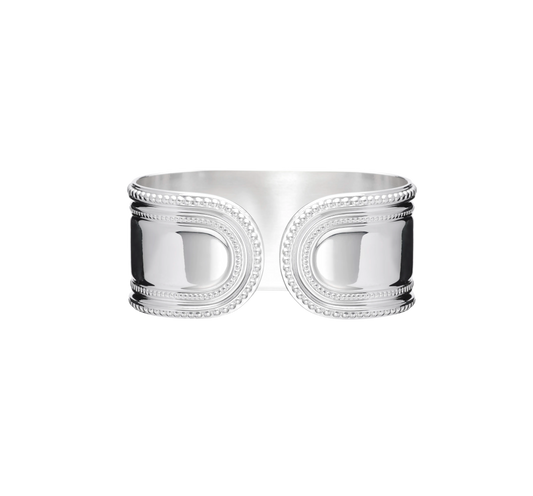 MARIE-ROSE Silver plated Opened Napkin Ring Bakhache Lifestyle Australia