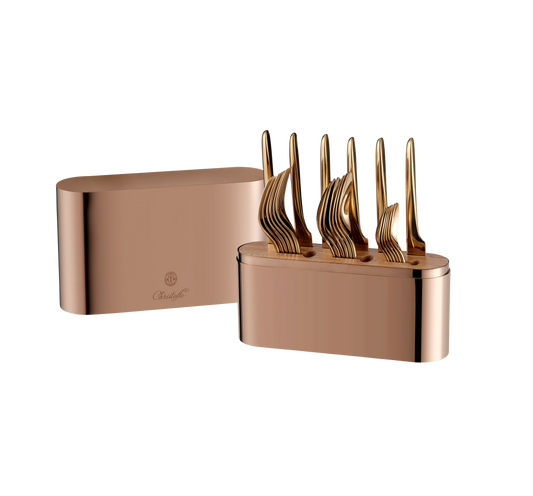 CONCORDE 24pcs Stainless Steel Set with Case - Copper Bakhache Lifestyle Australia
