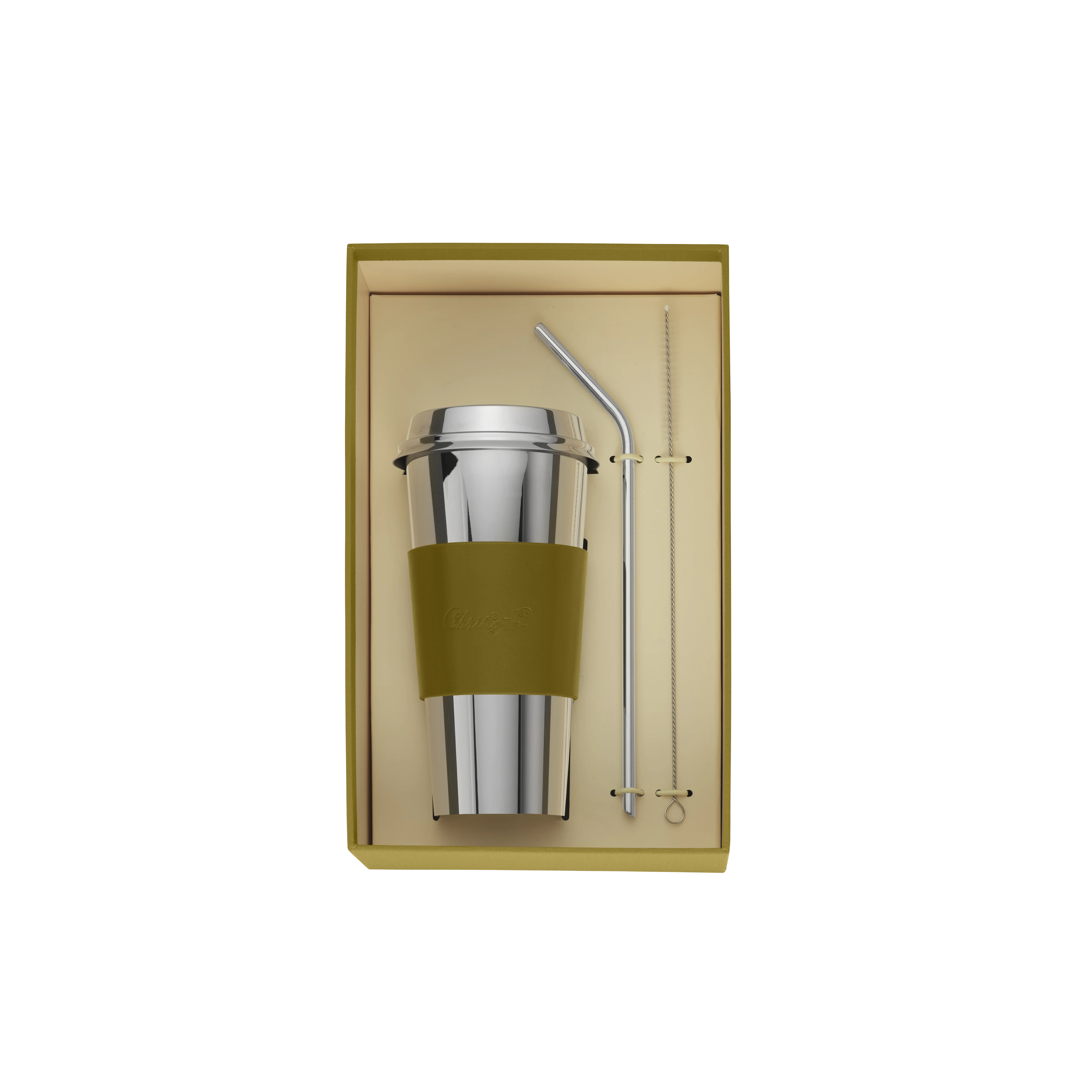 OBJETS MIROIR Stainless Steel Coffee Cup Imperial Green