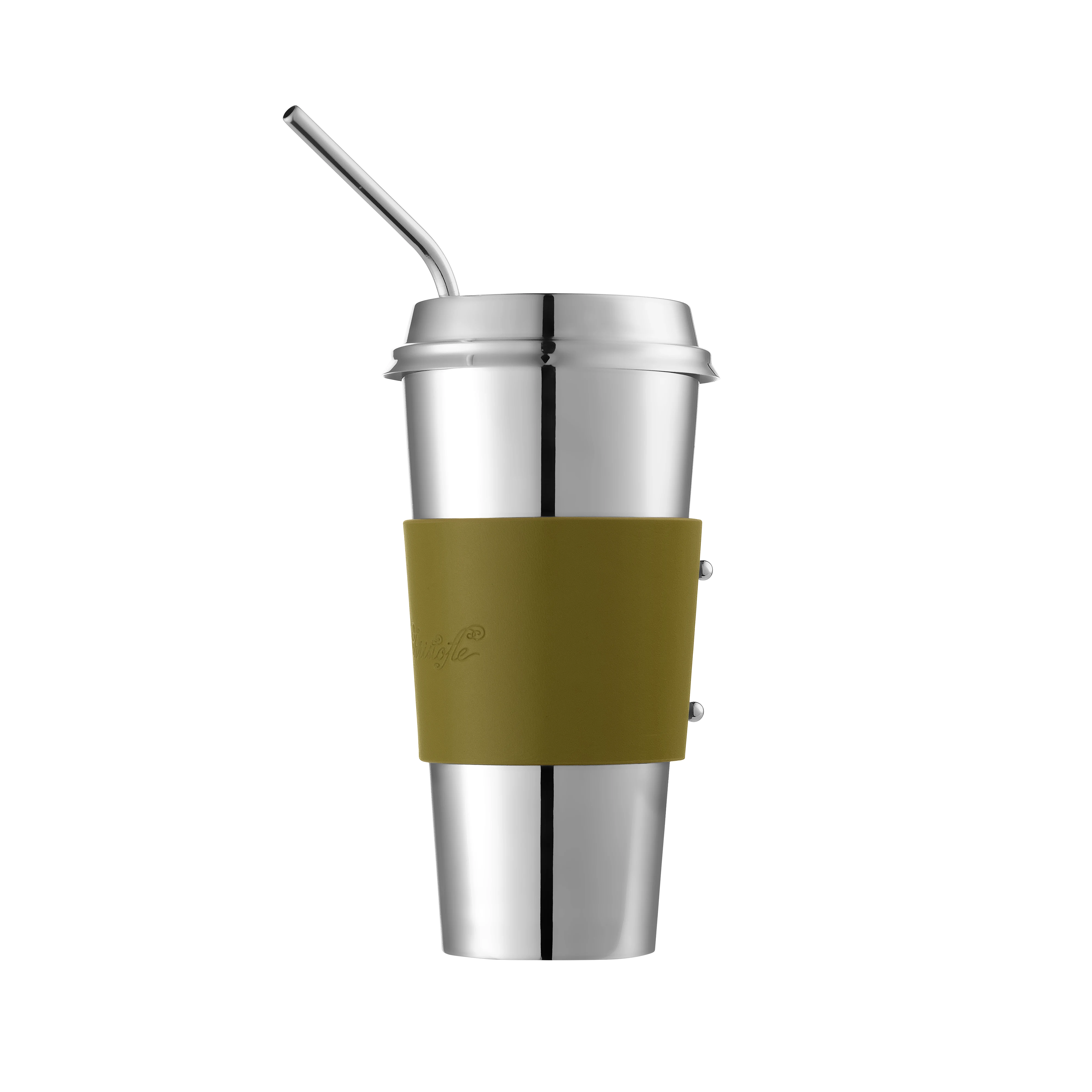 OBJETS MIROIR Stainless Steel Coffee Cup Imperial Green
