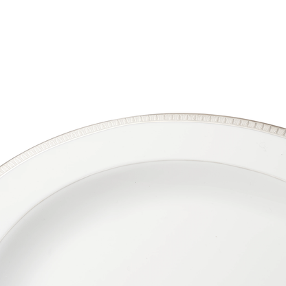 MALMAISON Porcelain Oval Platter 38cm Platinum Finish