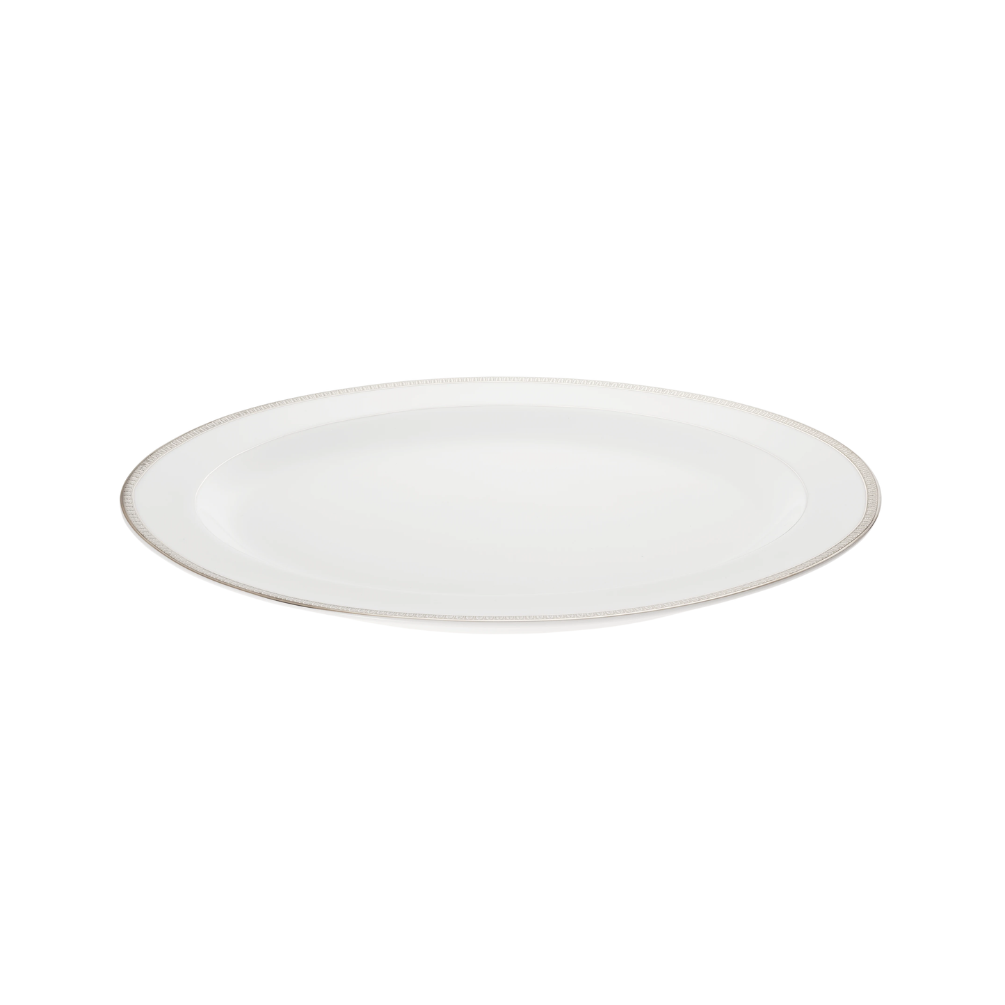 MALMAISON Porcelain Oval Platter 38cm Platinum Finish