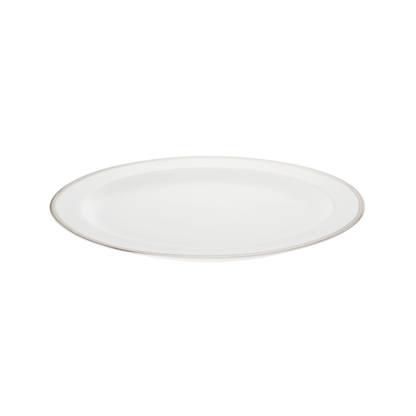 MALMAISON Porcelain Oval Platter 38cm Platinum Finish