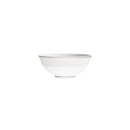 MALMAISON IMPÉRIALE Porcelain Chinese Rice Bowl Platinum Finish
