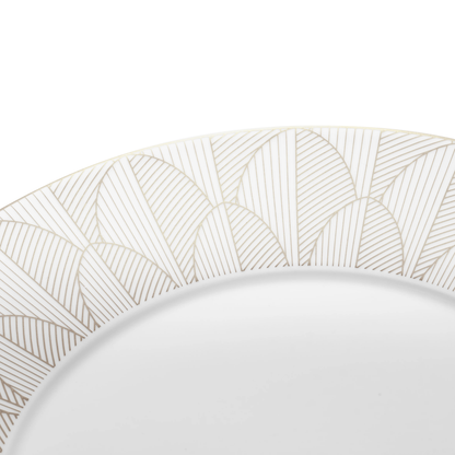 MALMAISON IMPÉRIALE Porcelain Dinner Plate Platinum Finish