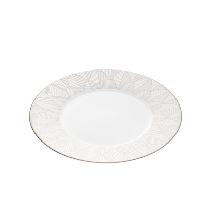 MALMAISON IMPÉRIALE Porcelain Dinner Plate Platinum Finish