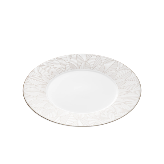 MALMAISON IMPÉRIALE Porcelain Dinner Plate Platinum Finish Bakhache Lifestyle Australia