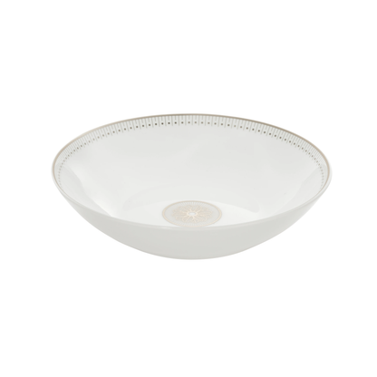 MALMAISON IMPÉRIALE Porcelain Soup Cereal Bowl Platinum Finish